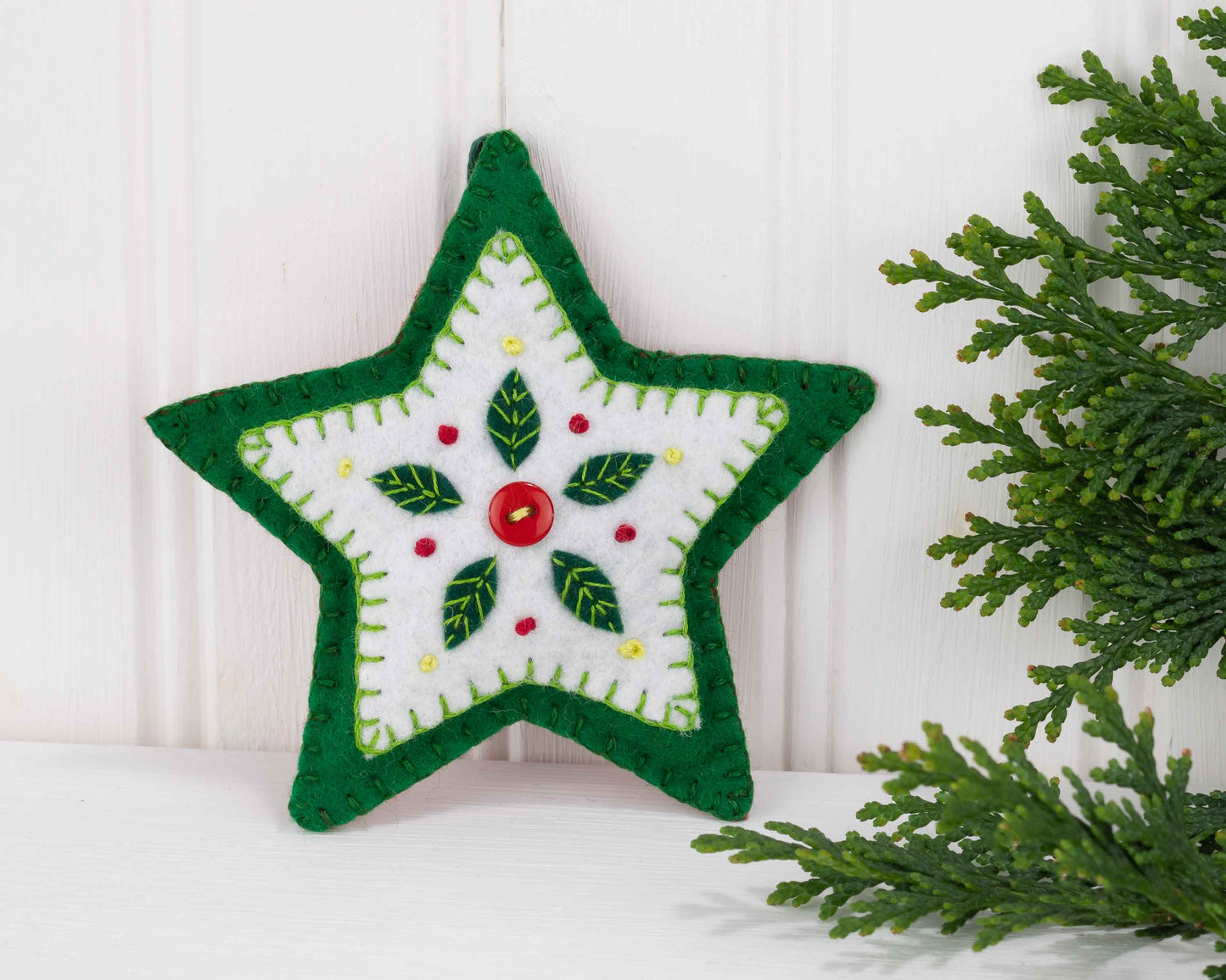 Felt Star Christmas Ornament