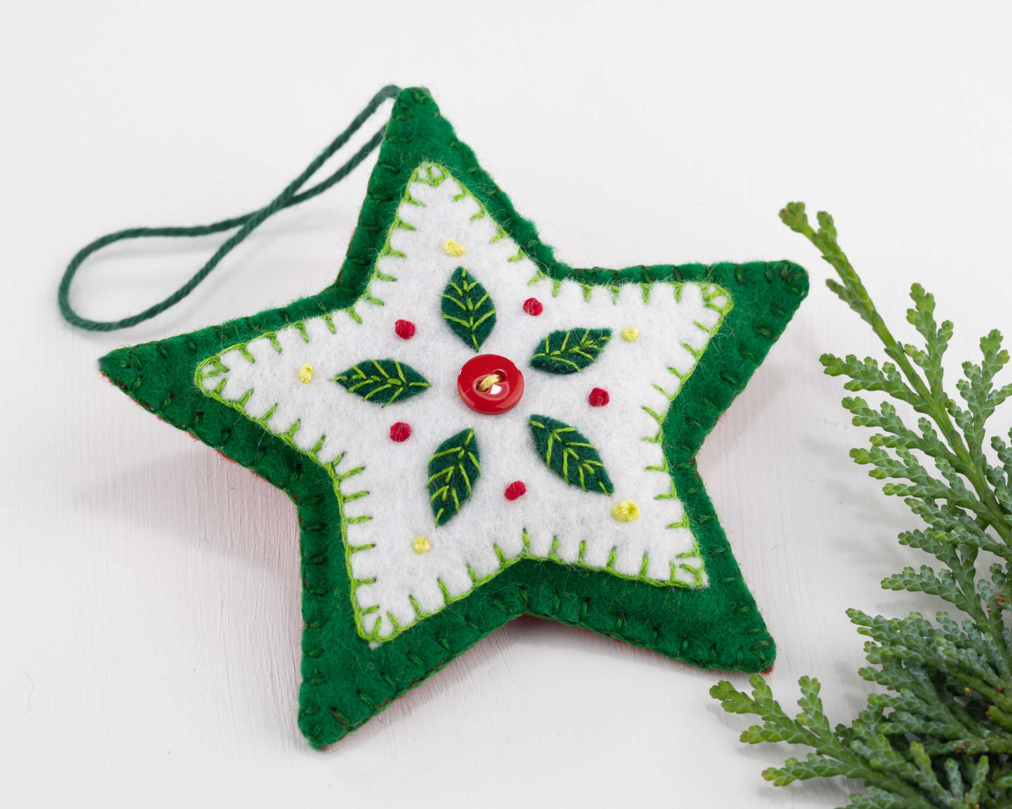 Felt Star Christmas Ornament