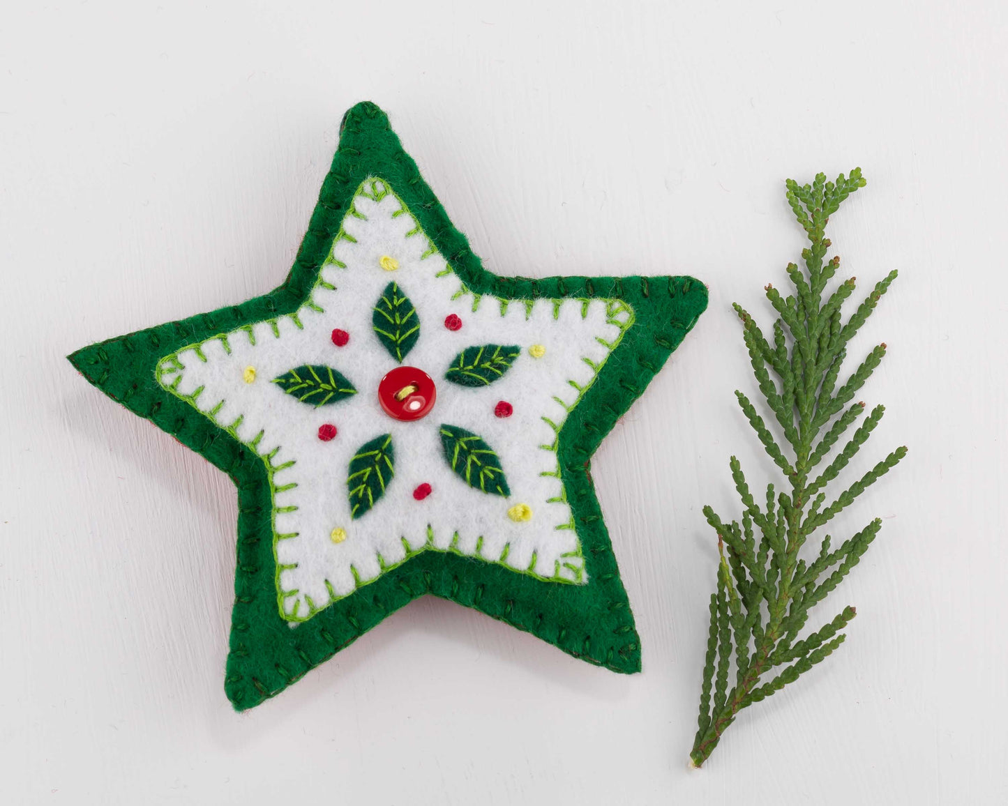 Felt Star Christmas Ornament