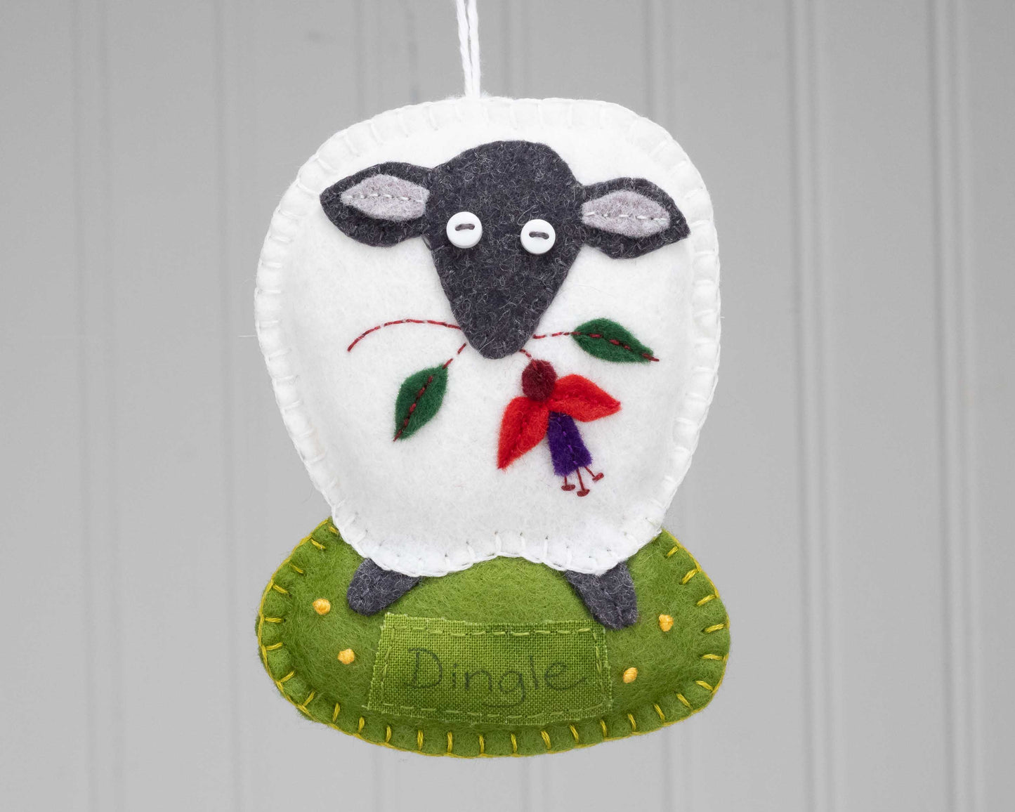 Personalised Irish Sheep Felt Ornament