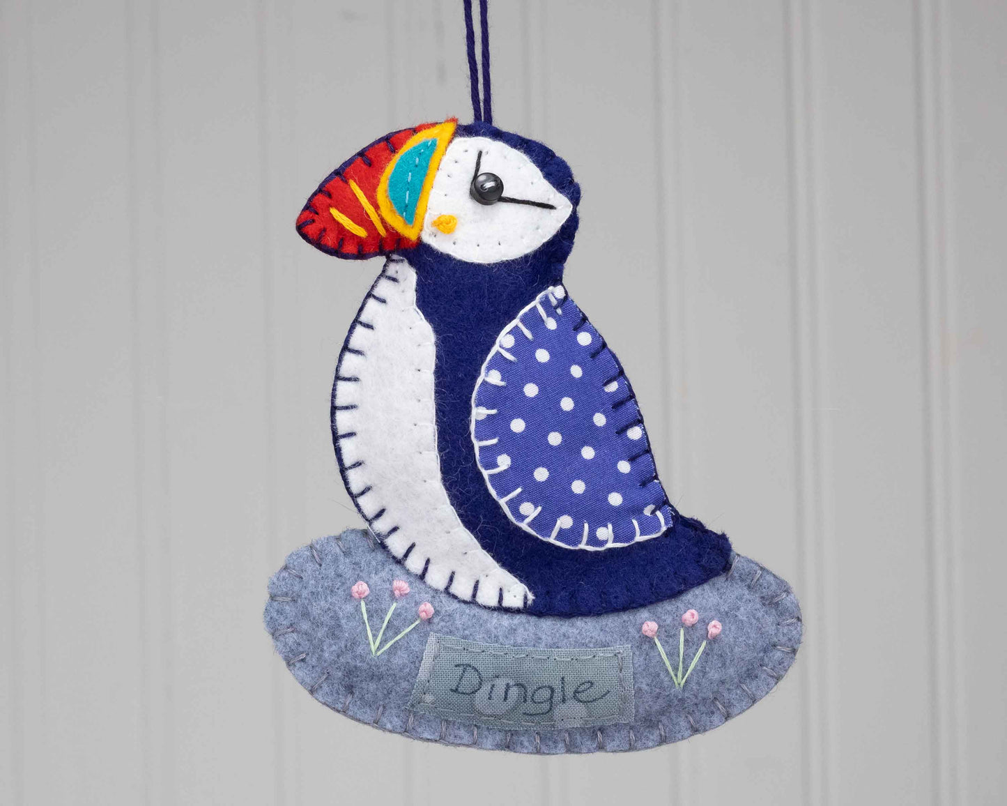 Personalised Puffin Felt Ornament