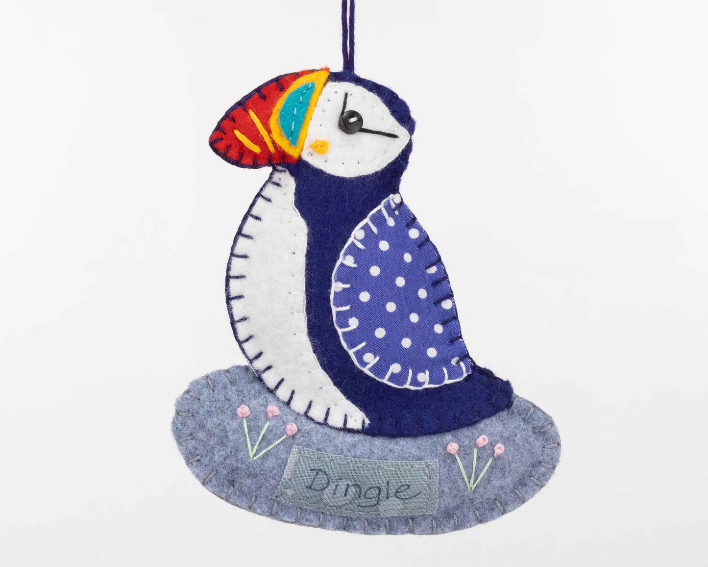 Personalised Puffin Felt Ornament