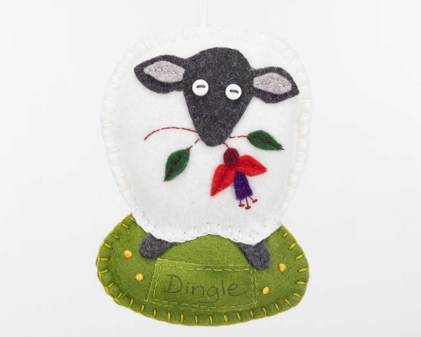 Personalised Irish Sheep Felt Ornament