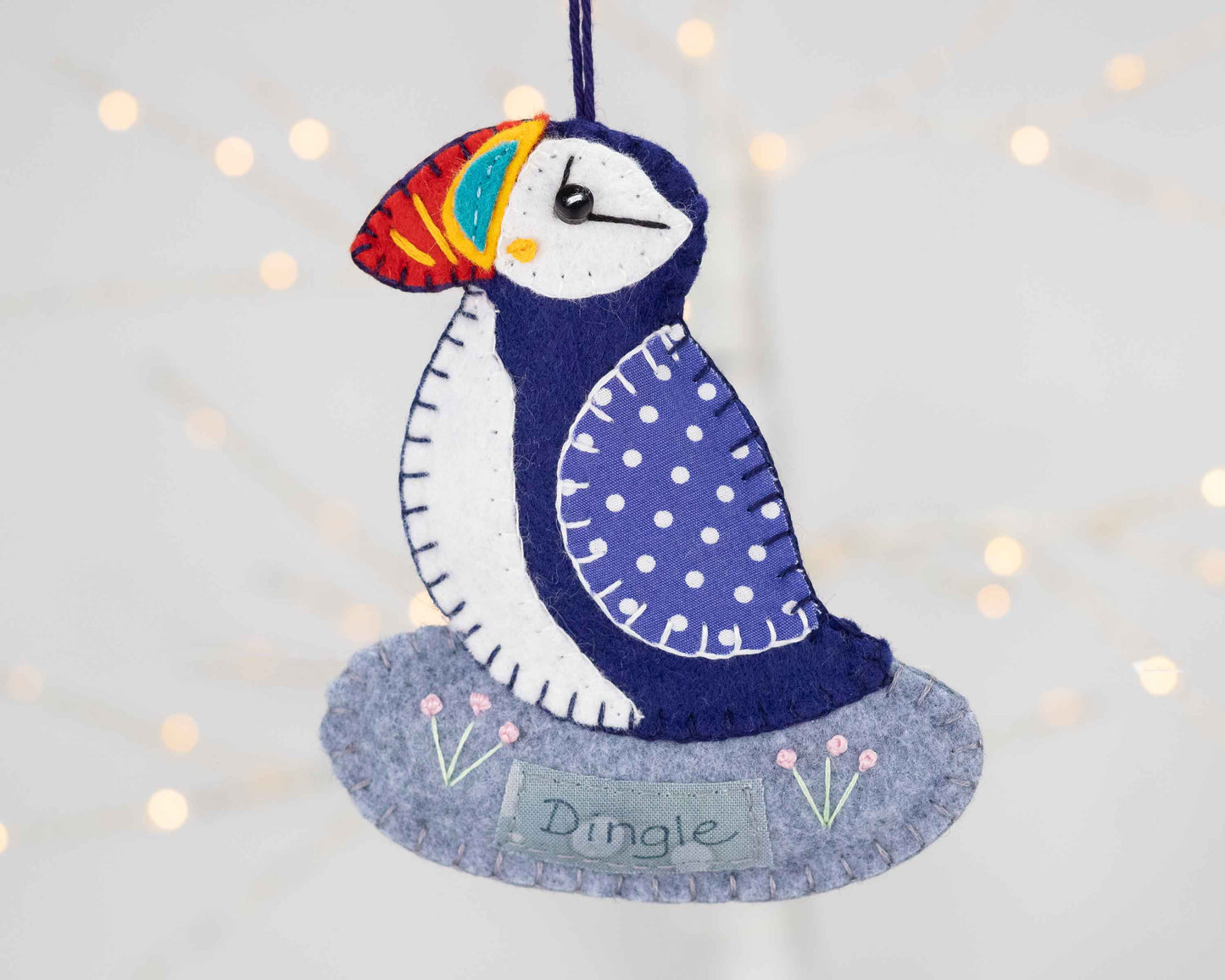 Personalised Puffin Felt Ornament
