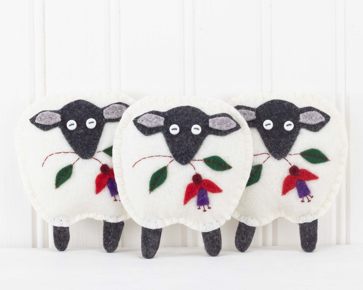 Irish Sheep Felt Ornament