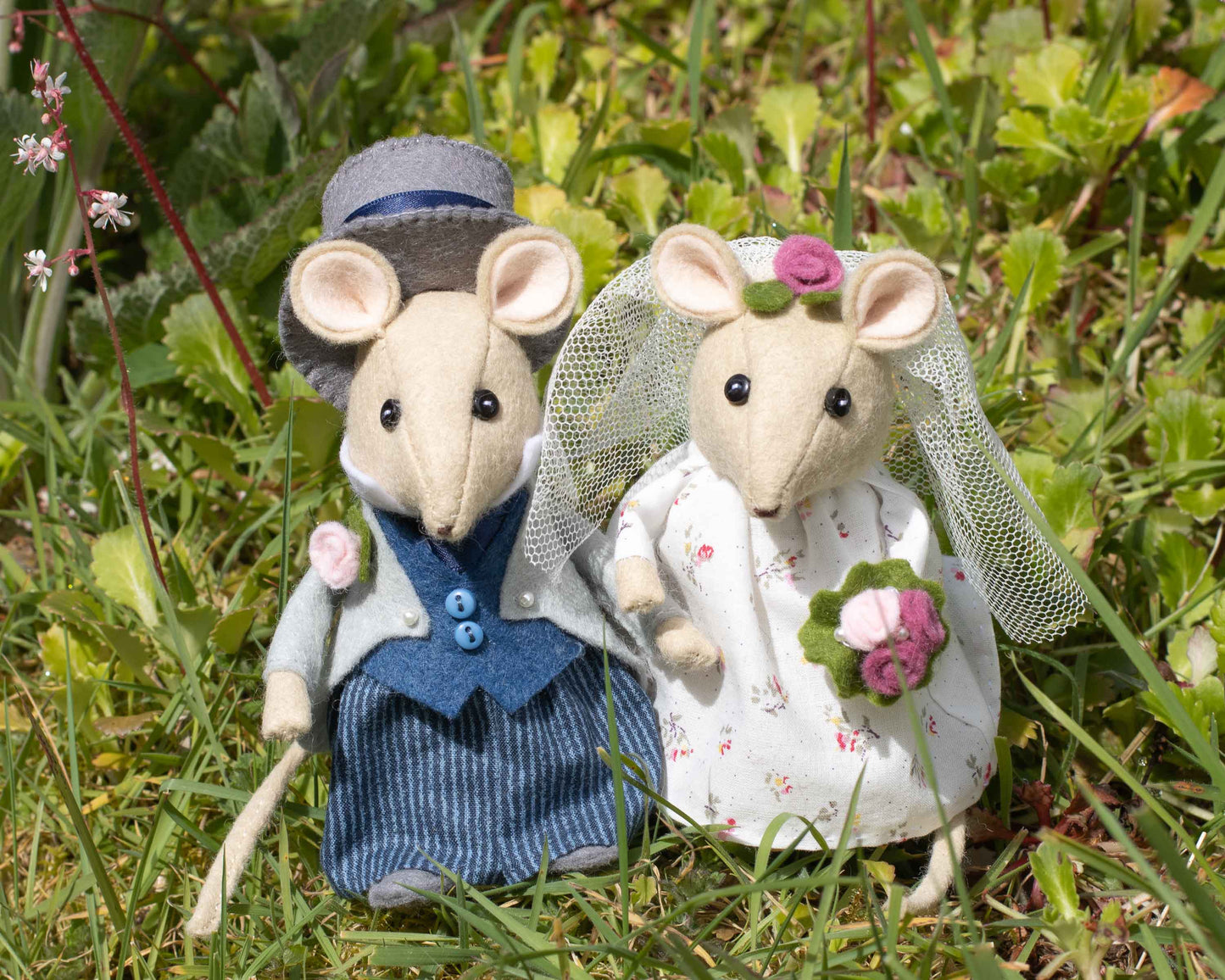 Mice Wedding Cake Topper Sewing Pattern