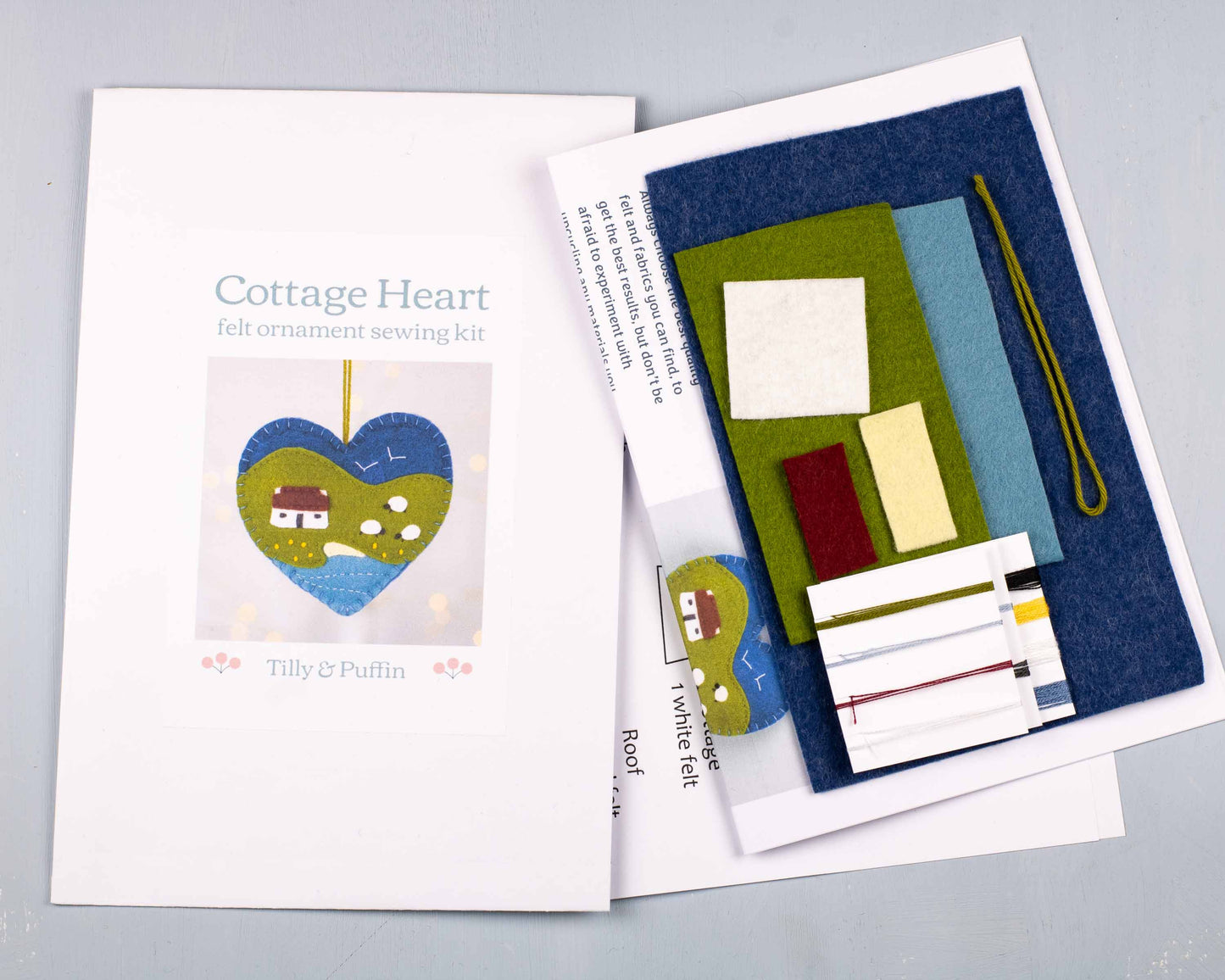 Cottage Heart Felt Ornament Sewing Kit