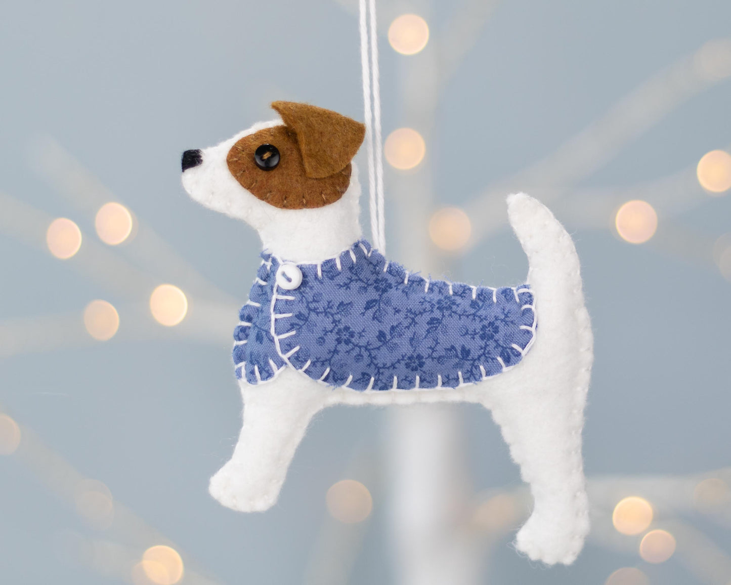 Jip the Jack Russell Felt Dog Ornament