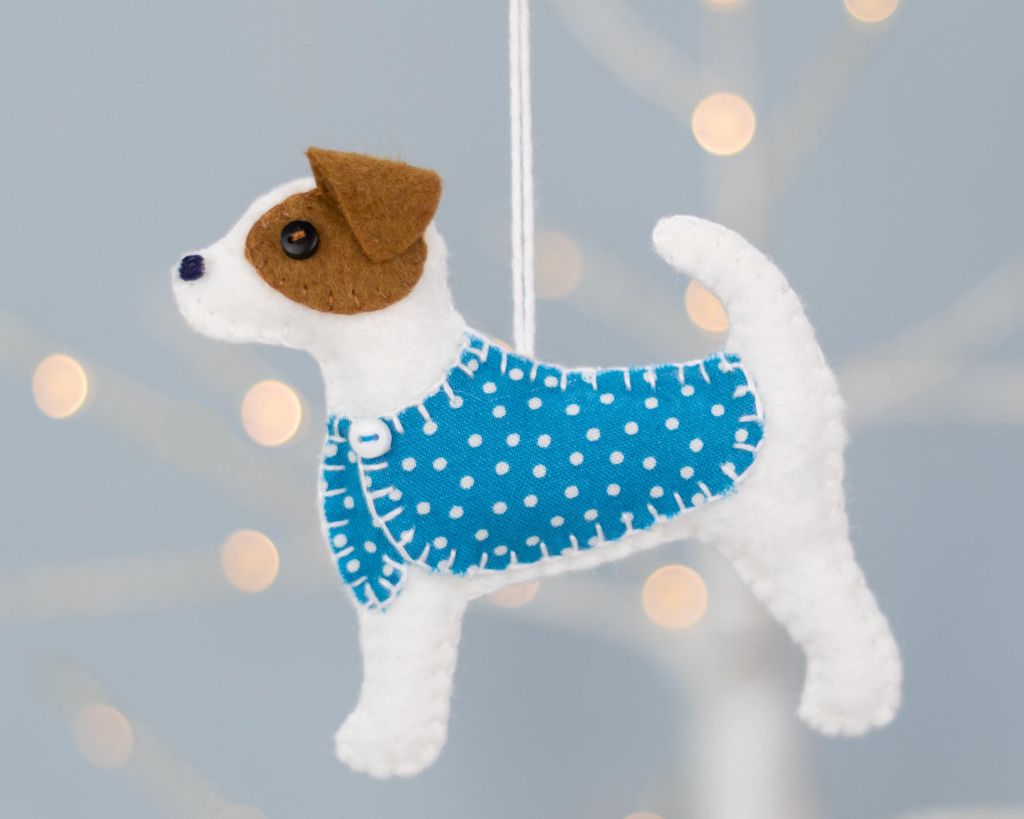 Jip the Jack Russell Felt Dog Ornament