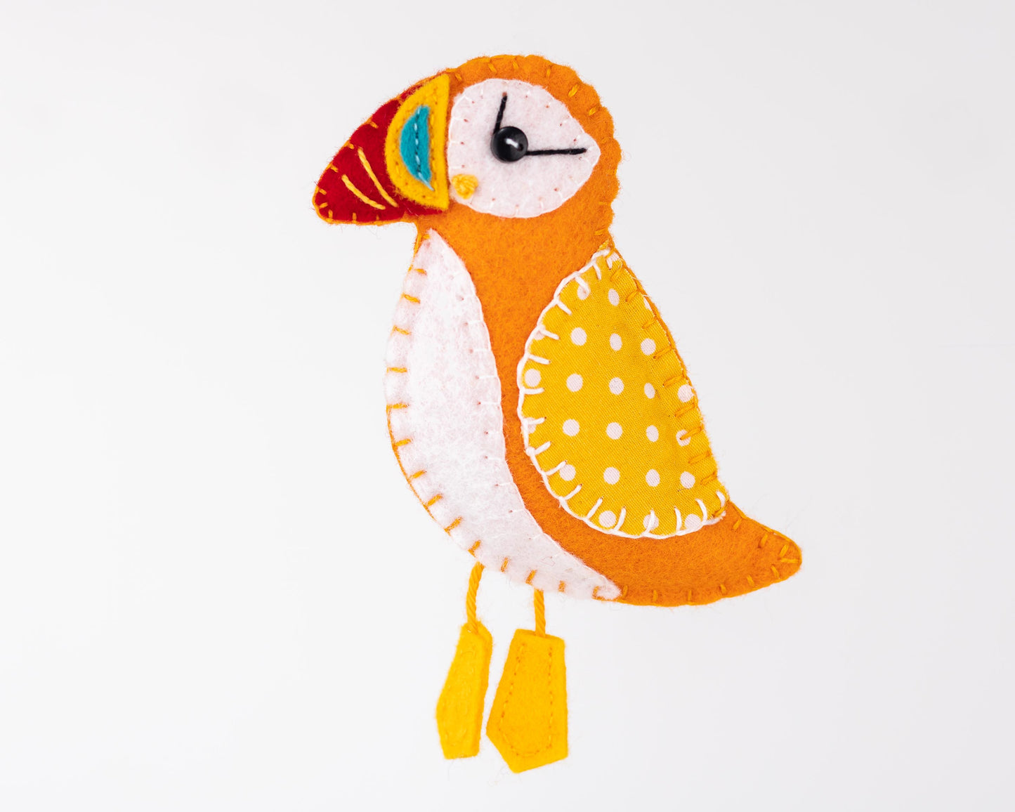 Felt Puffin Magnet