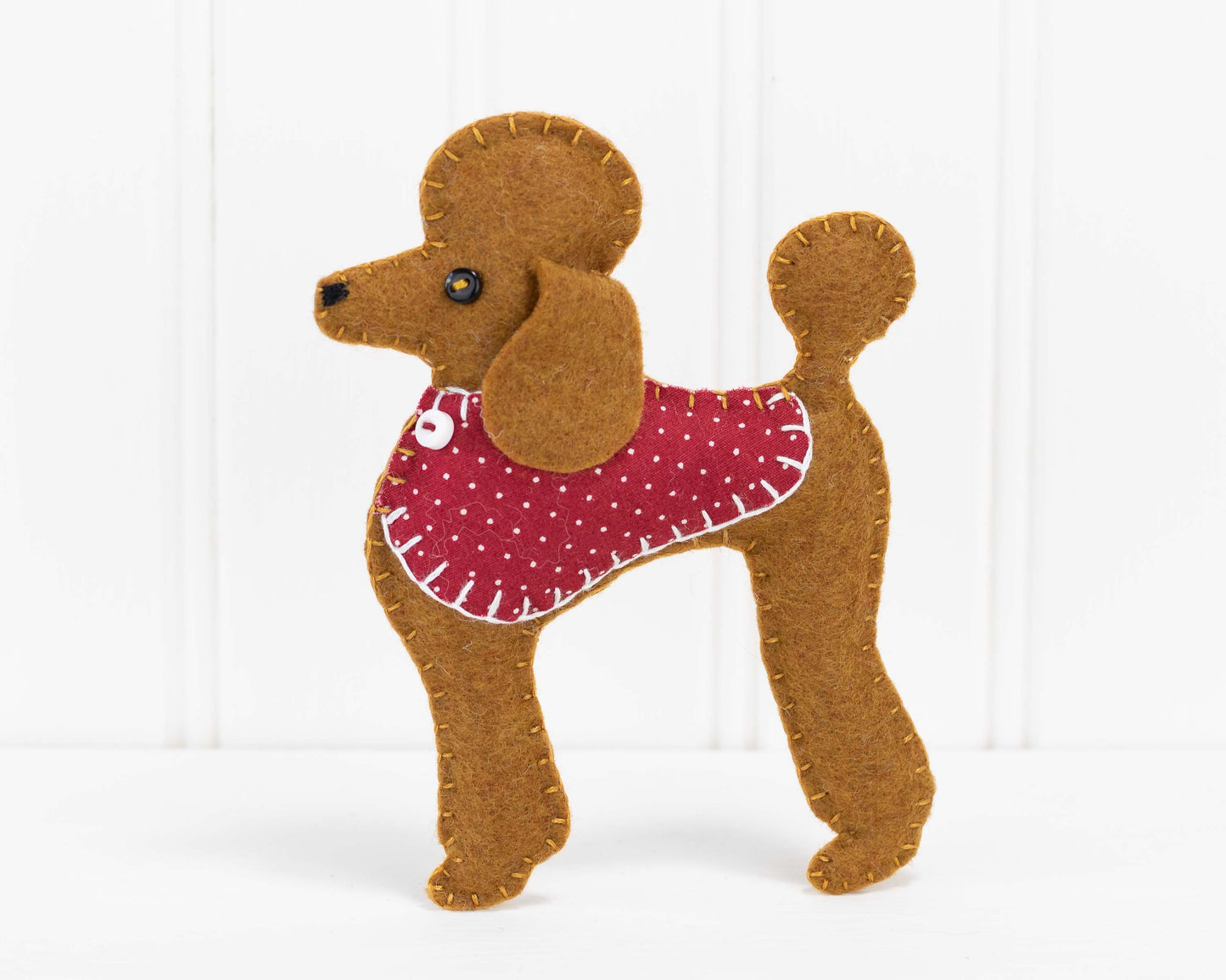 Pepe the Poodle Felt Ornament Sewing Pattern