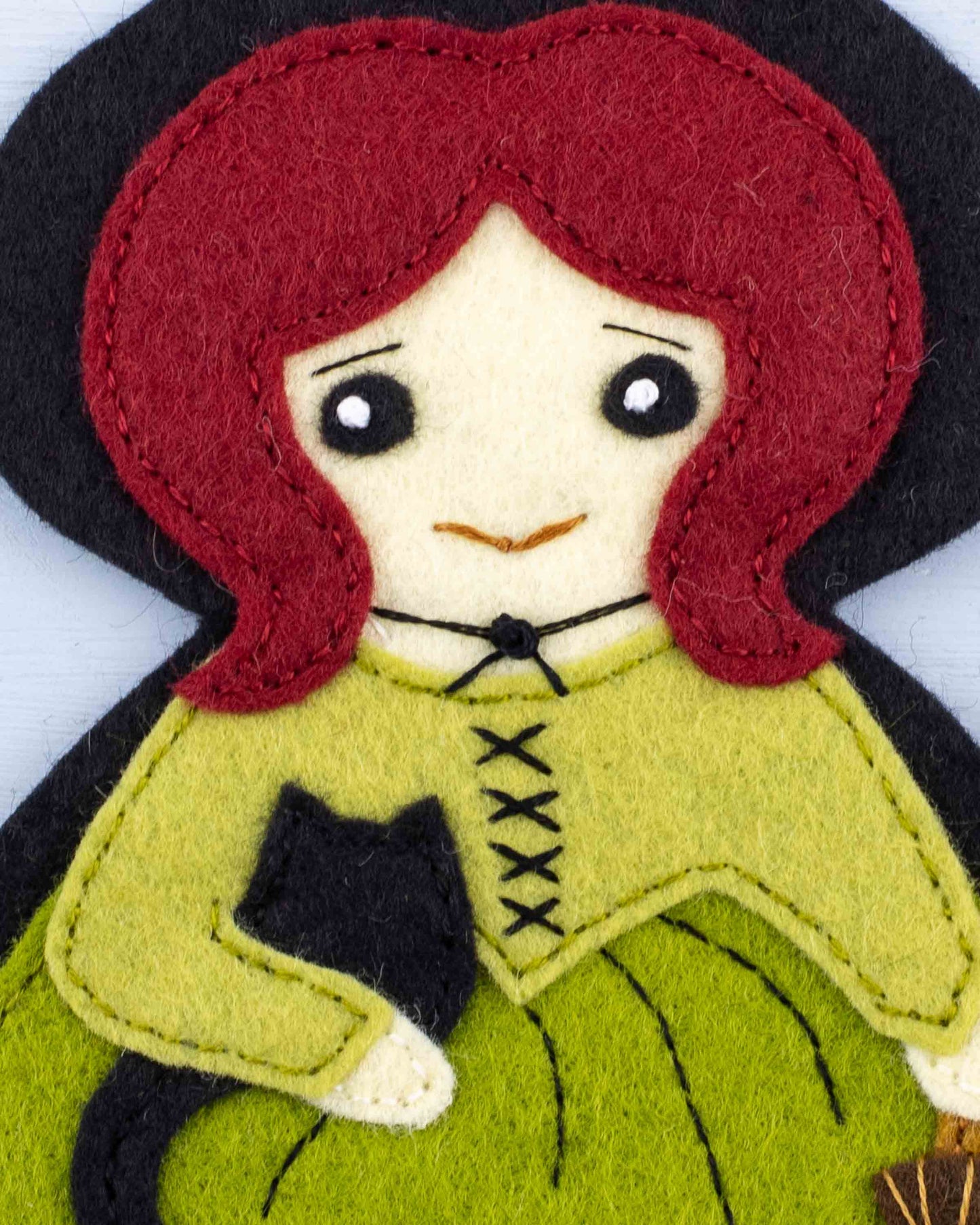 Witch Felt Ornament Sewing Pattern