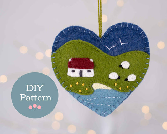 Cottage Heart Ornament PDF Sewing Pattern