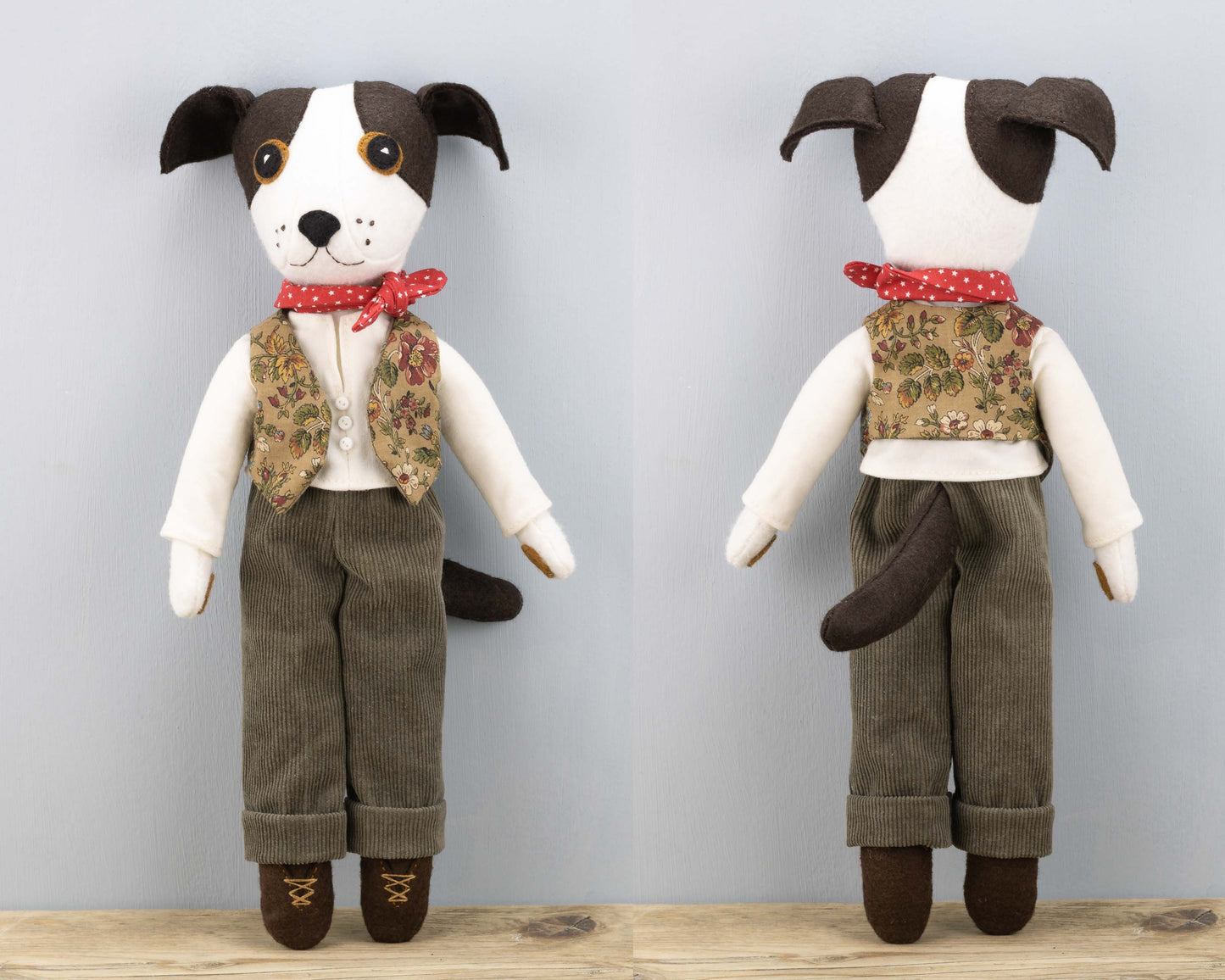 Toby the Dog Soft Toy Sewing Pattern